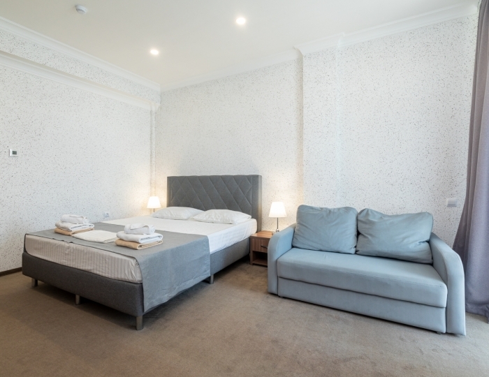 Полулюкс 2-местный 1-комнатный, вид на море, корпус 1 - Дом отдыха «Нарт» Гагра