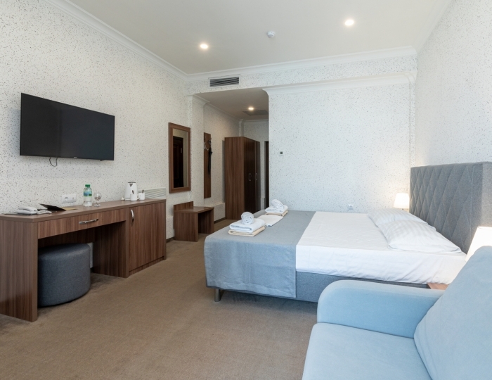 Полулюкс 2-местный 1-комнатный, вид на море, корпус 1 - Дом отдыха «Нарт» Гагра