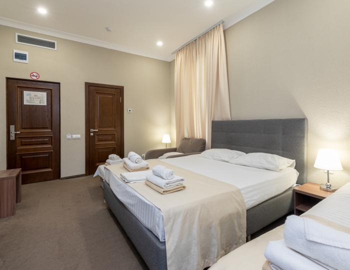 Стандарт 3-местный 1-комнатный без балкона, корпус 1 - Дом отдыха «Нарт» Гагра