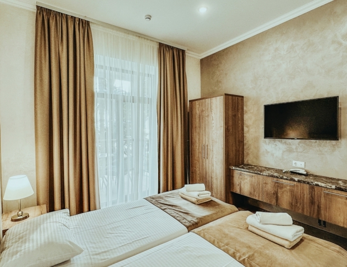 Апартаменты 2-местные 2-комнатные вид на море корпус 1 - Дом отдыха «Нарт» Гагра