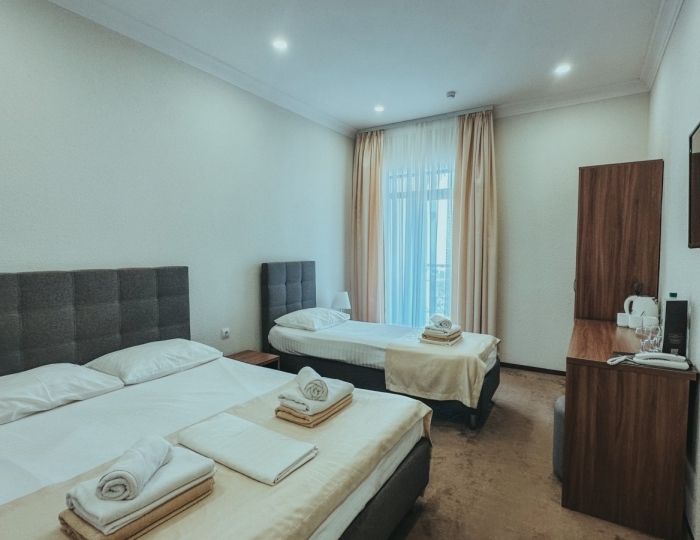 Стандарт 3-местный 1-комнатный вид на море, корпус 1-5 - Дом отдыха «Нарт» Гагра